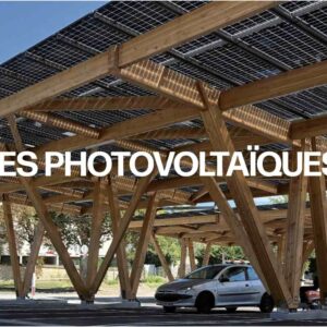 Couverture du book "Nouveaux regards sur les ombrières photovoltaïques en bois"