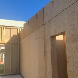 Mur ossature bois avec OSB et panneau de process