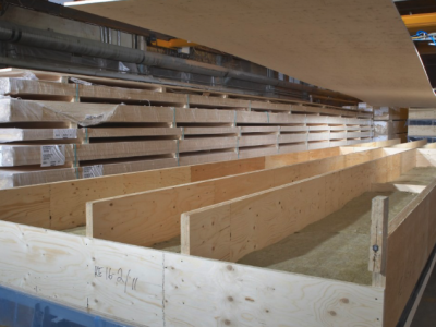 LVL (Lamibois) - Fabrication hors site d'un caisson bois