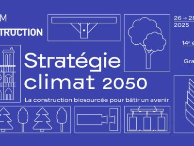 Affiche du Forum international Bois Construction 2025 au Grand Palais